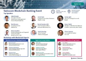 blufolio partners speak at first Swisscom Blockchain event