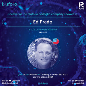 Introducing confirmed speaker from RAIR Technologies Inc. : Ed Prado