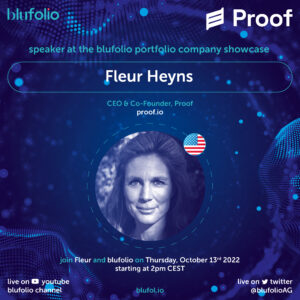 Introducing confirmed speaker from Proof : Fleur Heyns
